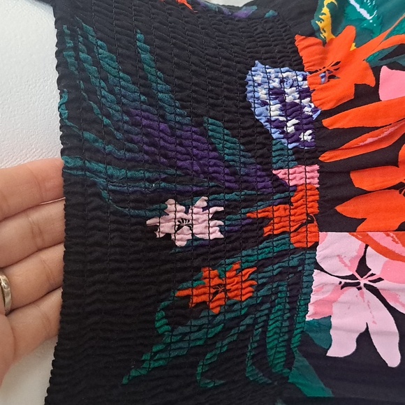 Old Navy Black Floral Spaghetti Strap Mini Dress. Size XS NWOT - Picture 8 of 10